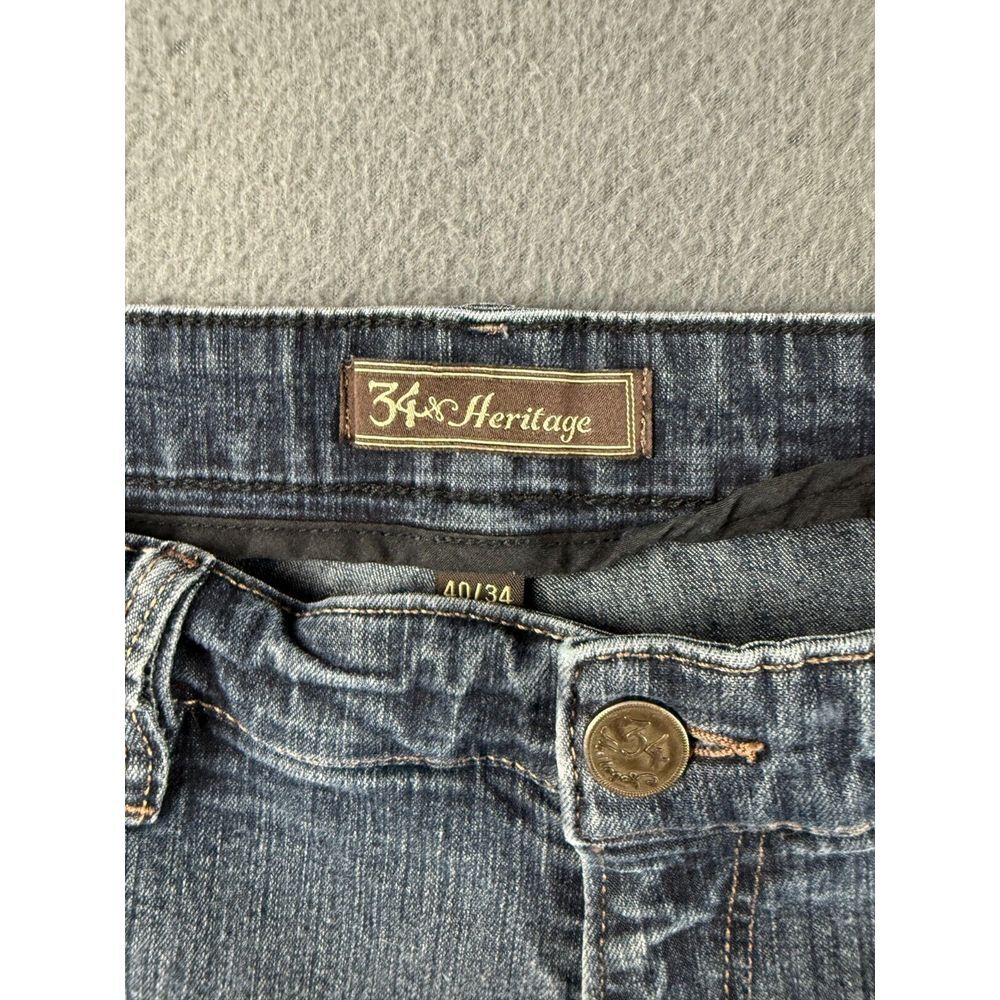 34 Heritage Jeans Men's 38x33* Blue Charisma Comfort Mid Rise Stretch Faded - Picture 3 of 16